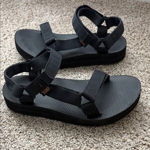 Teva Black Midform Sport Sandals